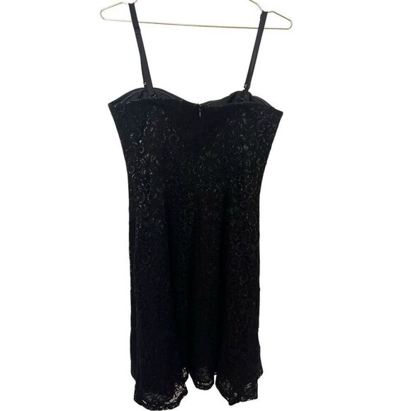 Lauren Ralph Lauren black lace fit and flare dress sz 10 - Picture 2 of 8
